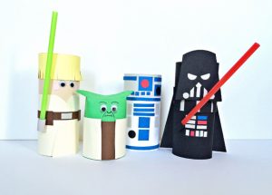 Algunos personajes de Star Wars.